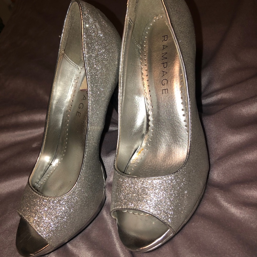 Silver heels